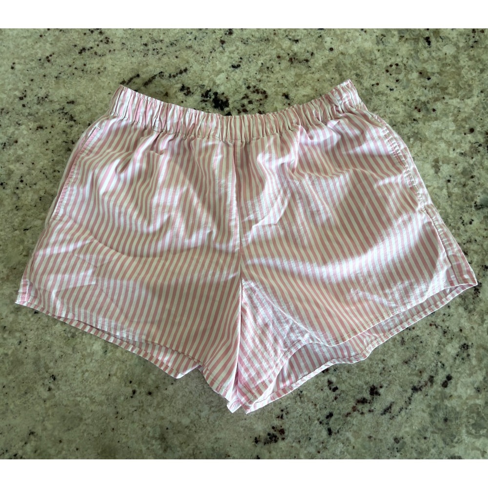Hollister Sleep Pink Stripe Pajama Shorts Size S